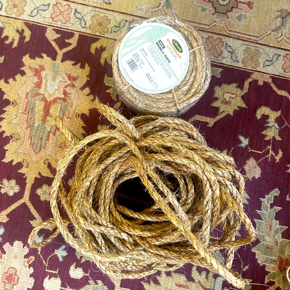 (2 sets) 100 ft unused Manila rope!
